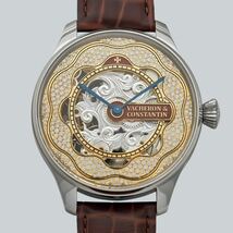 アンティーク Marriage watch VACHERON & CONSTANTIN 懐中時計をアレンジした48mm のメンズ腕時計 半年保証 手巻き スケルトン_画像1