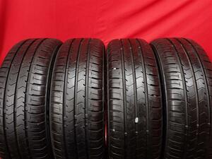 中古タイヤ 165/55R15 75V 4本セット ブリヂストン エコピア NH100C BRIDGESTONE ECOPIA NH100C 8.5分山★n15 ワゴンR スペーシア ミラ