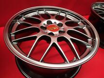 鍛造 軽量 BBS RG-R RG796 RG797 ホイール 4本 8.5/9.5J-19 PCD120 5穴 +30/+35 ハブ82 ※ハブリング欠品 BMW 5シリーズ F10 F11 等へ aa19_画像10