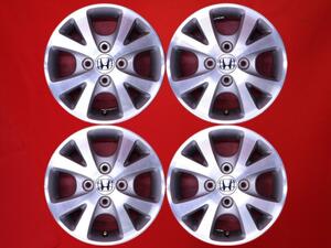 [ super-discount used 4 pcs set ] Honda Life JB5 series original aluminium wheel 13 -inch 4.00B in set +40 PCD100 4 hole hub diameter Φ56 cc13