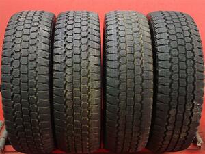 中古スタッドレス 37×12.50R17.5 8PR 4本セット ブリヂストン ブリザック W・965 BRIDGESTONE BLIZZAK W-965 8.5分山 メガクルーザー