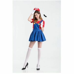 XL マリオ スカート 大人女子 コスプレ ハロウイン 衣装 仮装 コスチューム　ハロウィンコスチューム