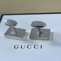 グッチ（GUCCI） スターリングシルバー925刻印入りGGゴーストカフス　カフリンクス　カフスボタン 新品　未使用　箱付き_画像7