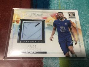 25枚限定 マテオコバチッチ PANINI IMPECCABLE SOCCER IllusTrious MATERIALS CHELSEA MATEO KOVACIC メモラビリア チェルシー