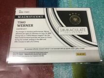 56/99 ティモヴェルナー PANINI IMMACULATE COLLECTION SOCCER MAGNIFICENT GERMANY TIMO WERNER メモラビリア ドイツ代表_画像2