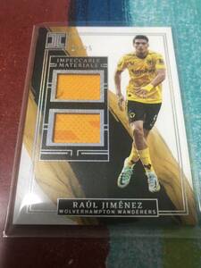 14/25 ラウールヒメレス PANINI IMPECCABLE SOCCER MATERIALS WOLVERHAMPTON RAUL JIMENEZ メモラビリア ウォルバーハンプトン