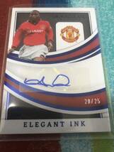 20/25 アンディコール PANINI IMMACULATE COLLECTION SOCCER ELEGANT INK MANCHESTER UNITED ANDY COLE 直筆サイン_画像1