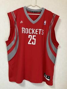 【美品】 NBA チャンドラー・パーソンズ ROCKETS ヒューストン・ロケッツ adidas アディダス ユニフォーム ジャージ バスケ XL　美品　白