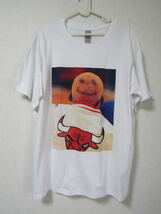 【未使用品】 NBA デニス・ロッドマン RODMAN ＃91 BULLS シカゴ・ブルズ Tシャツ ユニフォーム　XL　白　ホワイト　ジョーダン_画像2