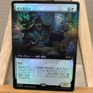 MTG FOIL ■拡張アート■《呪文書売り/Spellbook Vendor》エルドレインの森