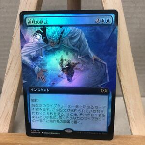 MTG FOIL ■拡張アート■《遠見の儀式/Farsight Ritual》 日本語版 エルドレインの森