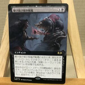 MTG ■拡張アート■《駆け抜け侯の祝福/Lord Skitter's Blessing》日本語版 エルドレインの森