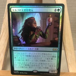 MTG FOIL《エルフの文書管理人/Elvish Archivist》[WOE] 緑R エルドレインの森