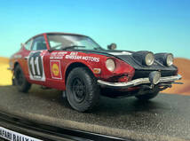 昭和の名車　1/24 DATSUN 240Z 1971 SAFARI RALLY WINNER 自作完成品 ケース付_画像2