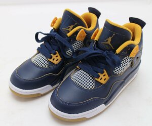 NIKE AIR JORDAN 4 RETRO BG DUNK FROM ABOVE 23cm ナイキ エア ジョーダン 408452-425 ネイビー イエロー