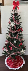  beautiful goods cleaning work ending Christmas tree set 180cm nordic tree red & white color LED illumination attaching ( inspection 237