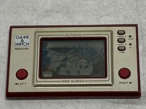 任天堂 ニンテンドー GAME&WATCH ゲームウォッチ オクトパス 中古品　当時物