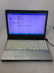 ☆[BIOS確認］FUJITSU LIFEBOOK E741/D FMVNE5N1E ノートPC Core i5-2520M 2.50GHz 2GB【現状渡し】