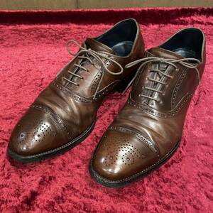 浅草靴誂 アサクサカチョウ ウイングチップ ビジネスシューズ 革靴 サイズ8