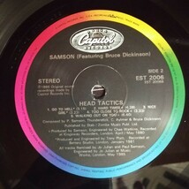 C09 中古LP 中古レコード　SAMSON head tactics feat.ブルースディッキンソン　EST 2006 UK盤 サムソン　アイアンメイデン　1986年_画像8