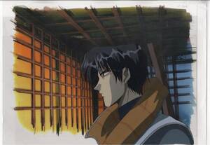 Rurouni Kenshin -Meiji Kenkan Roman Tan -Large Cell Painting 3 ♯ Оригинальная иллюстрация антиквария