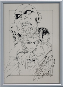 Art hand Auction 高橋伸輔直筆サイン入り 複製イラスト [Duel Masters Rev.] 検索 複製原画 版画 イラスト 設定資料 絵画 アンティーク, コミック, アニメグッズ, サイン, 直筆画