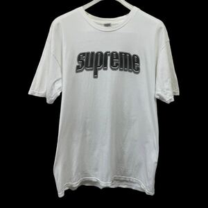 1000円から■送料210円【中古】12AW SUPREME Hypnotize Minds Tee size:L 白 ホワイト シュプリーム Tシャツ Three Six Mafia ロゴ フォト