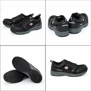 [STP/ сетка Work обувь ]*MESH WORK SHOES шнур (himo) модель / черный 26.5cm* спортивные туфли модель легкий безопасная обувь JSAA A вид получение 