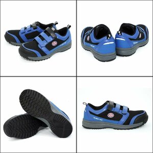 [STP/ сетка Work обувь ]*MESH WORK SHOES липучка модель / голубой 25.5cm* спортивные туфли модель легкий безопасная обувь JSAA A вид получение 