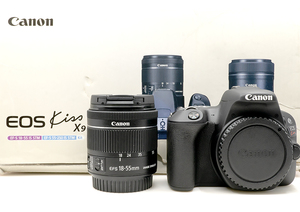 ■ Canon キャノン ■ EOS Kiss X9 ボディ+ EF-S 18-55mm IS STM レンズキット ●ショット数 122 ●1円スタート【ほぼ新品 送料込】