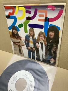 PROMO！美盤7''！スイート Sweet / Action アクション Toshiba ECR-10940 見本盤 プロモ GIVE US A WINK GLAM ROCK SAMPLE 1976 JAPAN NM