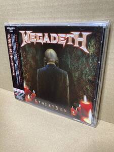 PROMO！帯付CD！メガデス Megadeth / Th1rt3en サーティーン Warner WPCR-14211 見本盤 プロモ METAL SAMPLE 2011 JAPAN 1ST PRESS OBI NM