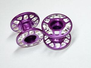 ■□ CNC加工 軽量2段アルミローラーセット(12-13mm)(パープル)BX 正規品加工 □■