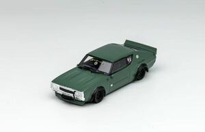 1/64 zoom NISSAN skyline 日産　スカイライン　GT-R KPGC110 LBWK 緑