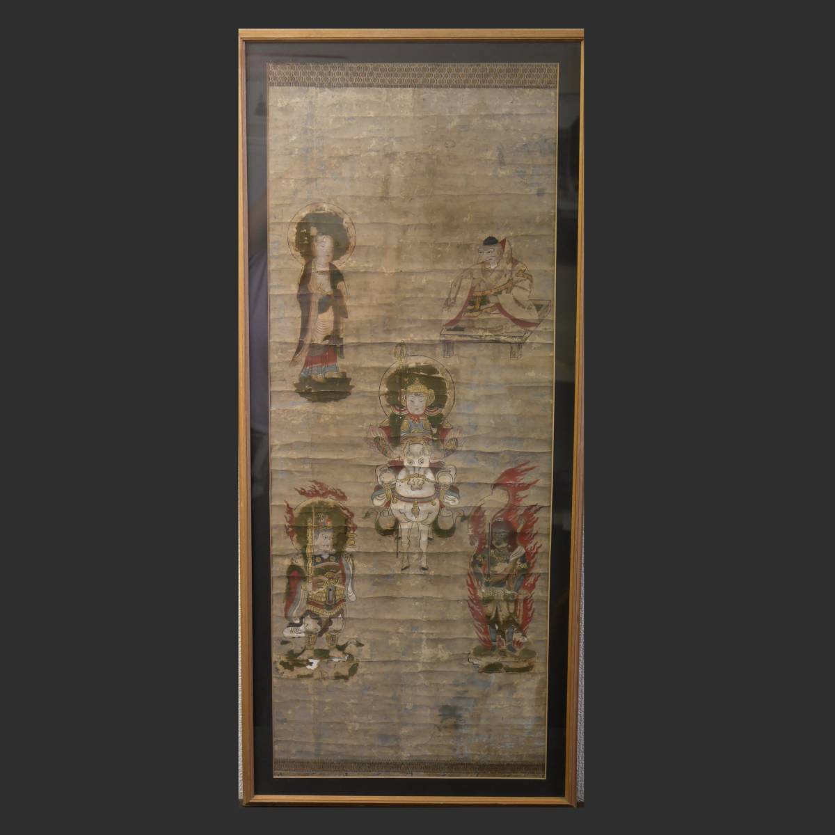 From the old house ~◆ Buddhist painting Late Edo period Framed item Buddha statue Hanging scroll Buddhist art Painting Antique art 49-09, painting, Japanese painting, person, Bodhisattva