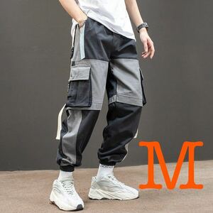  cargo pants work pants jogger pants bottoms tapered pants men's lady's black black pants M Street series Korea series 