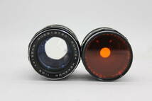 【返品保証】 【レンズ2点まとめ】コニカ Konica Hexanon 135mm F3.5 35mm F2.8 前後キャップ フィルター付き レンズ s924_画像2