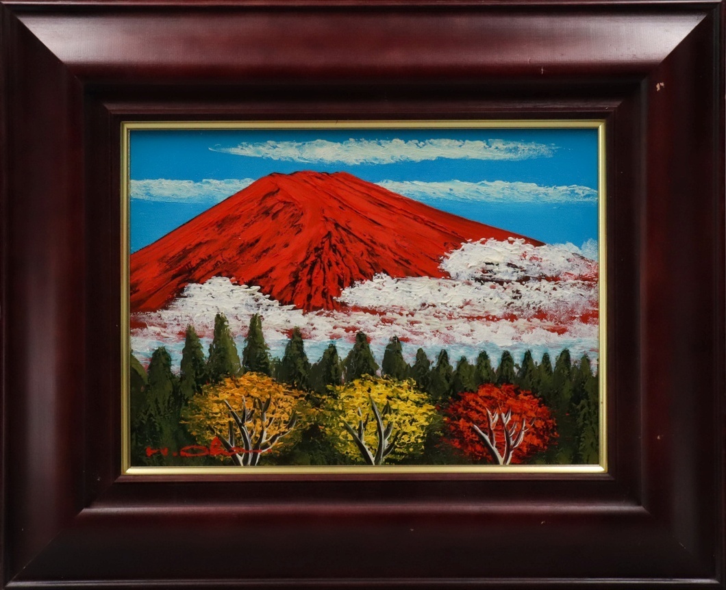 ヤフオク! -「絵画 赤富士」(油彩) (絵画)の落札相場・落札価格