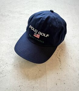 90s-00s RALPH LAUREN - POLO GOLF / ALL COTTON 6-P CAP OLD VINTAGE ラルフローレン ポロゴルフ コットンキャップ オールド ビンテージ