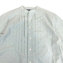 中古 ラルフローレン RALPH LAUREN Relaxed Fit 長袖 シャツブラウス ライトブルー ダブルカフス レディース サイズ2_画像2