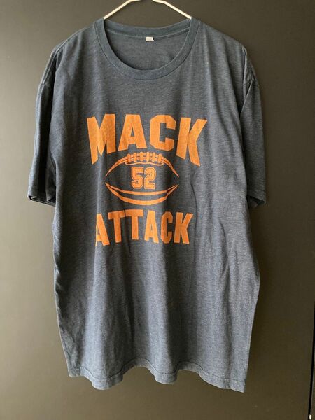 Ｔシャツ US古着 アメフト MACK ネイビー　52