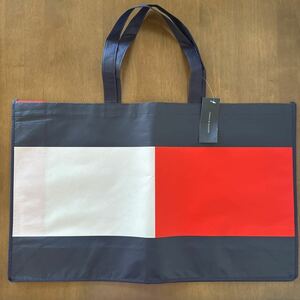 アメリカ ハワイ TOMMY HILFIGER トミーヒルフィガー 海外 エコバッグ 大容量 トートバッグ ショッパー 手提げ袋 ショッピングバッグ 新品