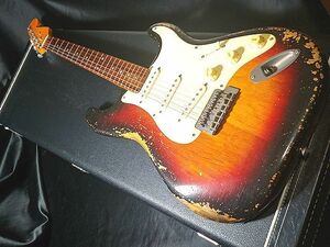 ◆◇All Lacquer Finish Heavy Relic Vintage3Tone Sunburst Stratocaster CustomElectronicsModify ◇◆Fender Puer Vintage 65PickUps