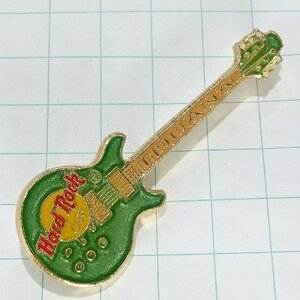 送料無料)Hard Rock Cafe ギター 緑 ハードロックカフェ ピンバッジ PINS ブローチ ピンズ A19046