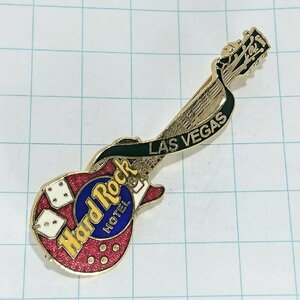 送料無料)Hard Rock Cafe ラスベガス サイコロ ギター ハードロックカフェ ピンバッジ PINS ブローチ ピンズ A19618