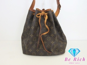 Louis Vuitton LOUIS VUITTON Монограмма Petit Noe M42226 Коричневый Коричневый ПВХ Кожа Кулиска Тип Сумка Через Плечо Сумка [Бывшее в употреблении] BK8328