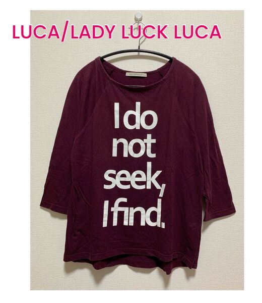 LUCA/LADY LUCK LUCA ロゴ カットソー