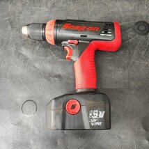 【中古品】スナップオン Snap-on 18V コードレスドリルドライバ CDRJ4850 本体+バッテリー 代引発送・領収書対応_画像1