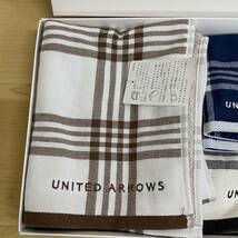 UNITED ARROWS　ユナイテッドアローズ　フェイスタオル 　ウォッシュタオル　タオルハンカチ　no.100_画像3