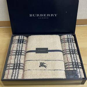 BURBERRY バーバリー バスタオル 1枚　フェイスタオル 2枚　ベージュ　no.101